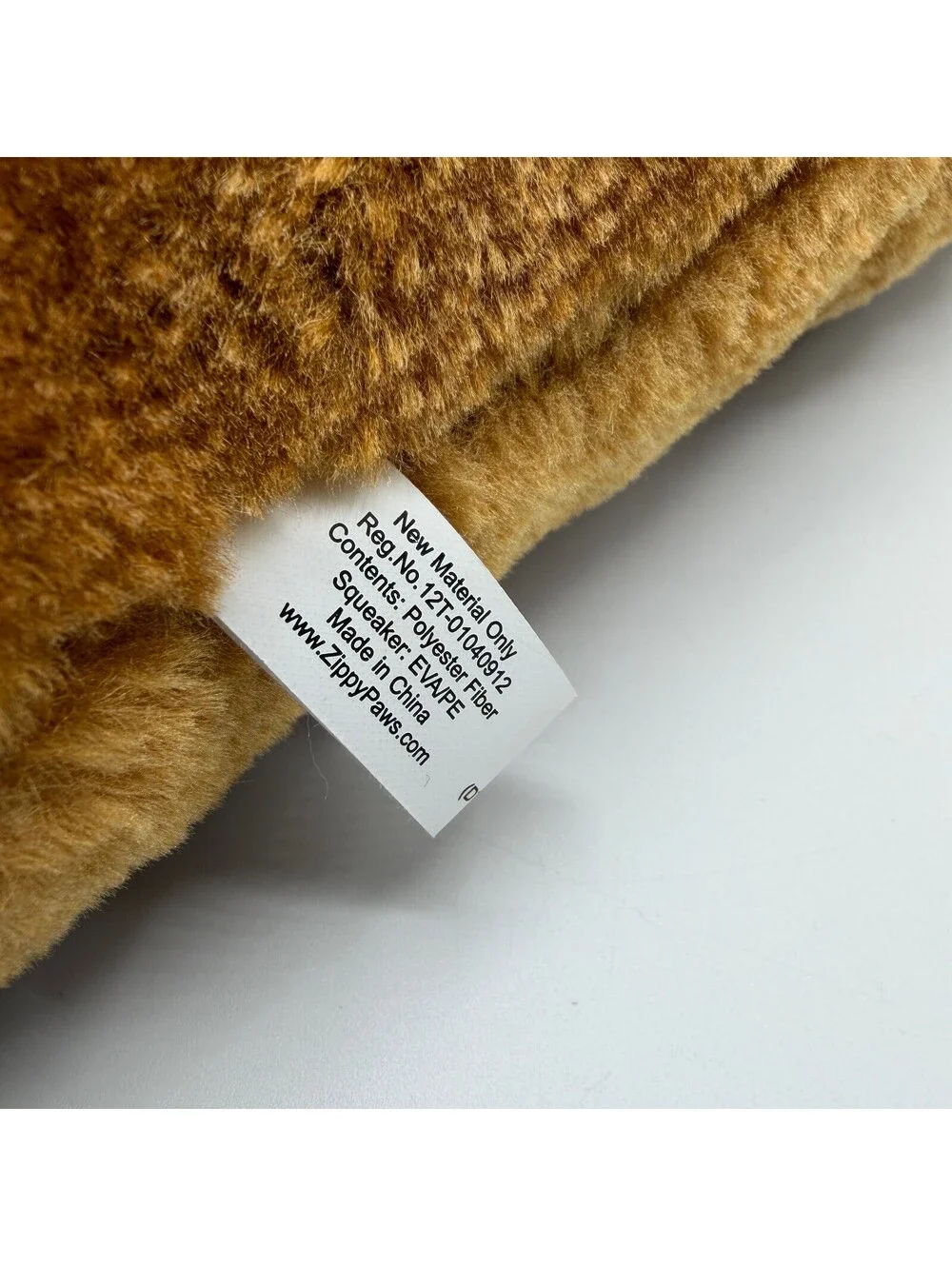 ZippyPaws Jigglerz Baguette Plush Squeaky Dog Toy Brown Bread ZP1122 Cute NWT